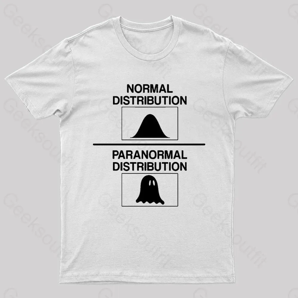 Normal Distribution Paranormal Distribution Nerd T-Shirt - Image 8