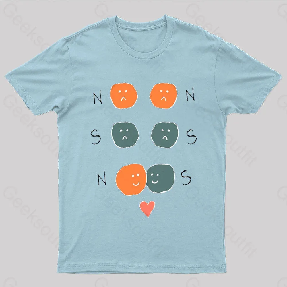 North An South Magnet Nerd T-Shirt - Image 7