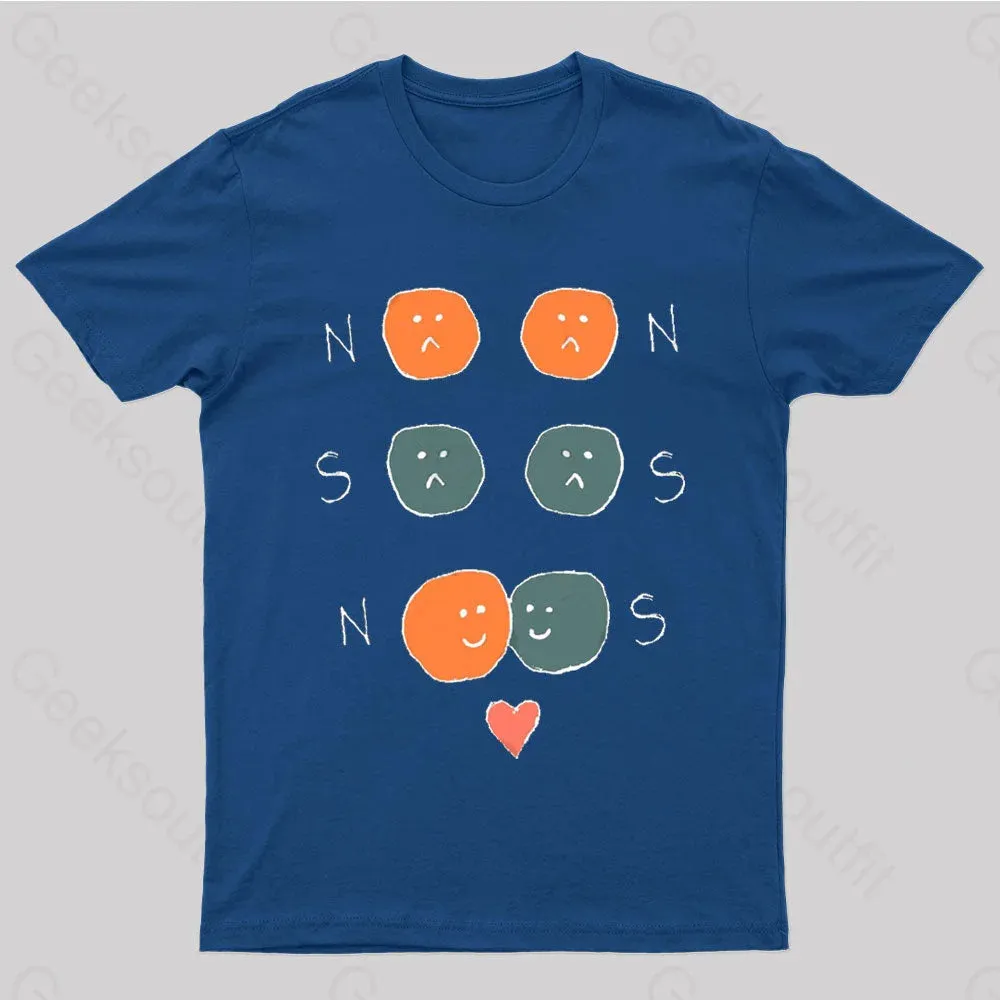 North An South Magnet Nerd T-Shirt - Image 3