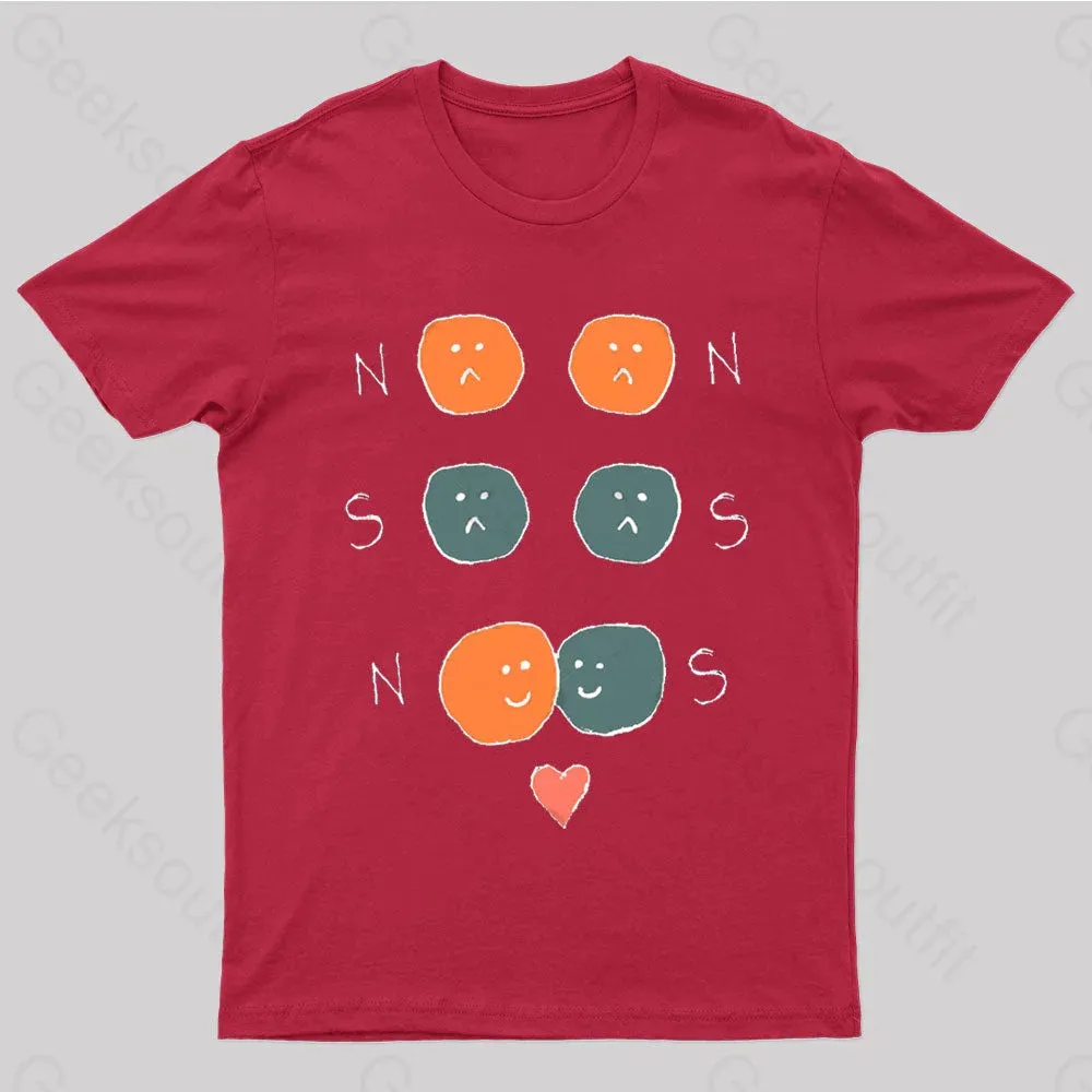 North An South Magnet Nerd T-Shirt - Image 4