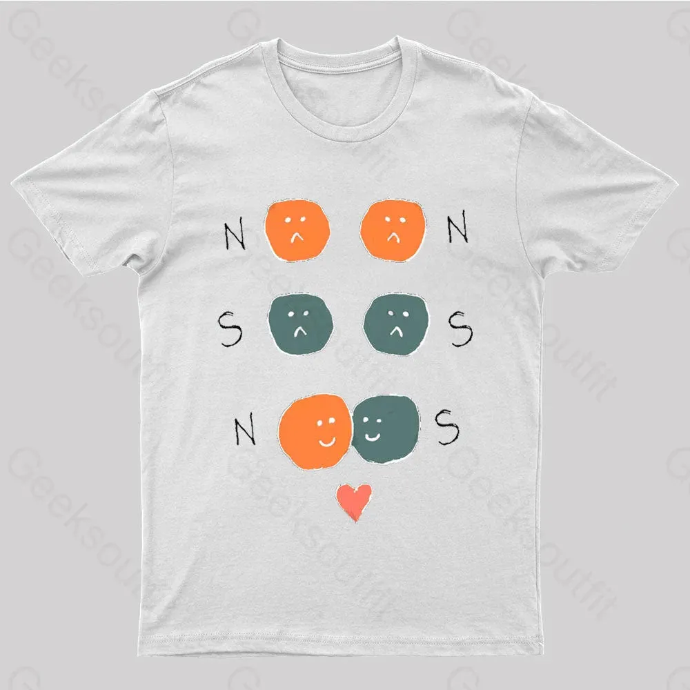 North An South Magnet Nerd T-Shirt - Image 8