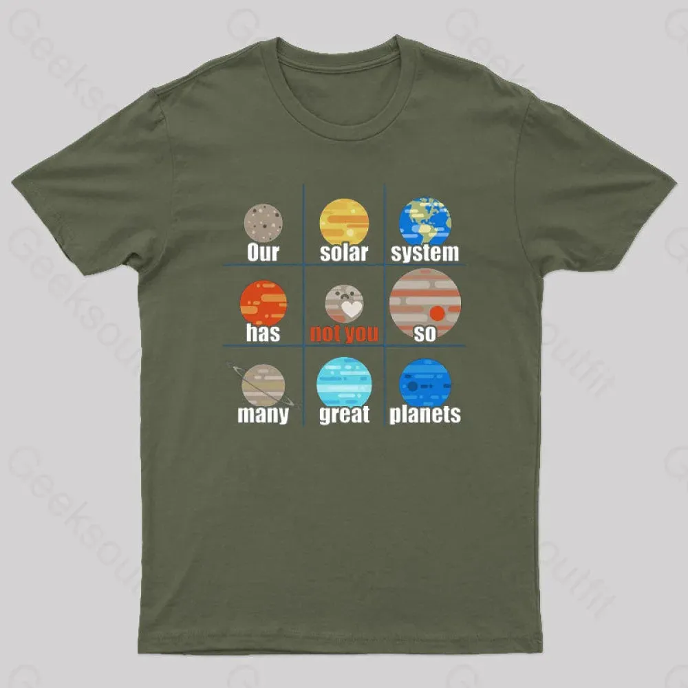 Not You, Pluto Nerd T-Shirt - Image 3
