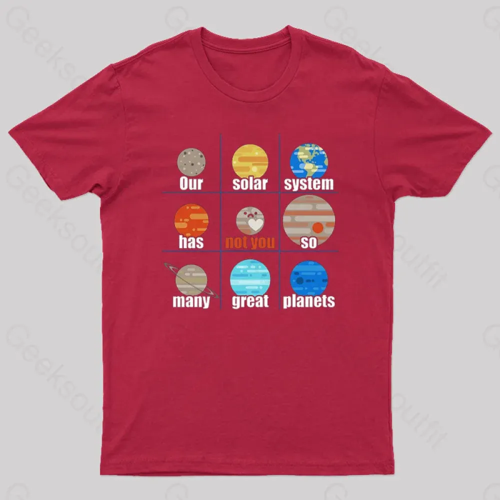 Not You, Pluto Nerd T-Shirt - Image 8