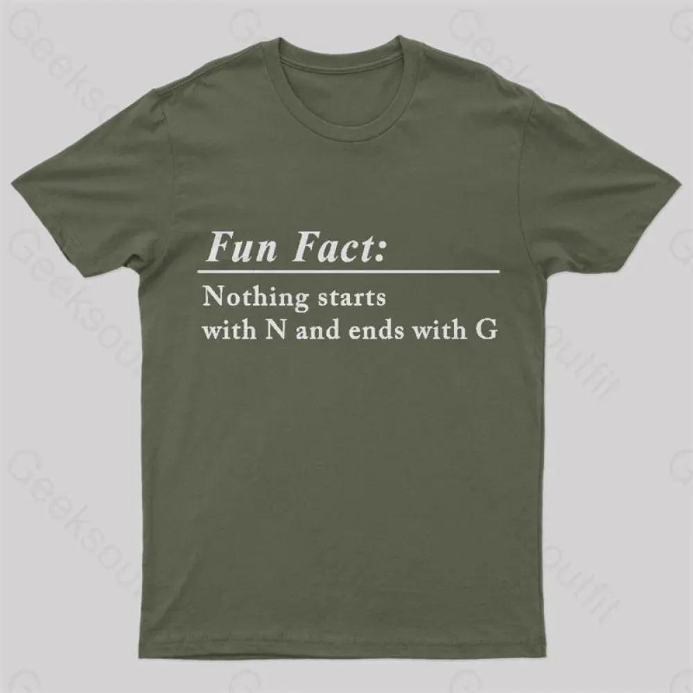 Nothing Starts With N And Ends With G Nerd T-Shirt - Image 3
