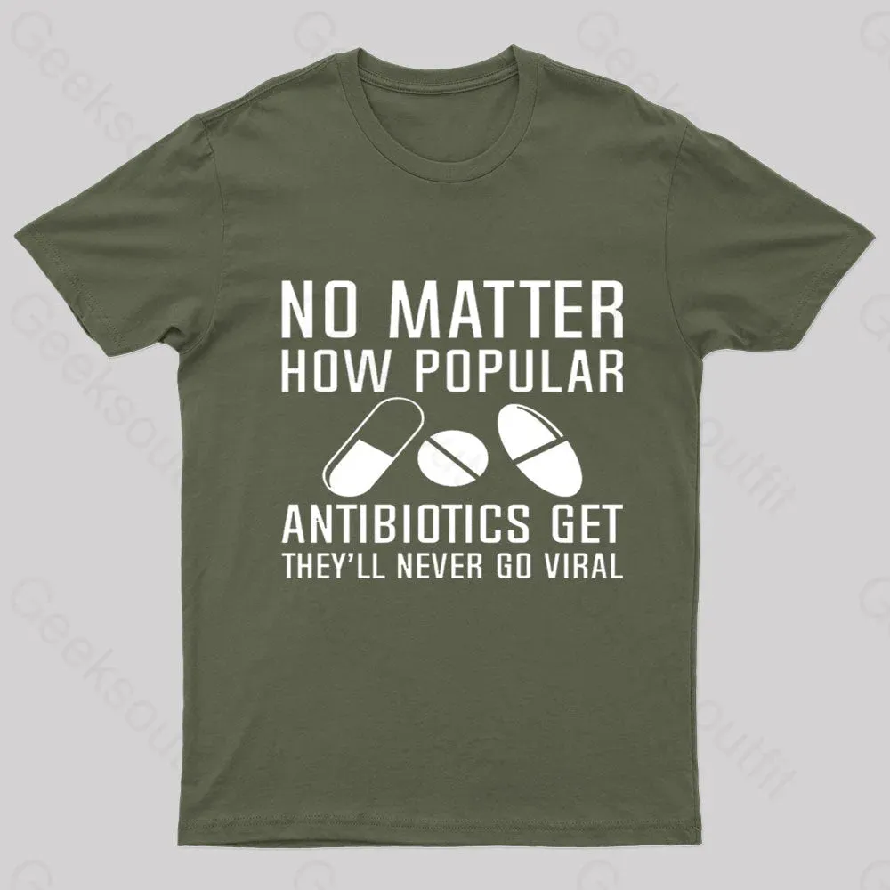 Now Matter How Popular Antibiotics Get Geek T-Shirt - Image 2