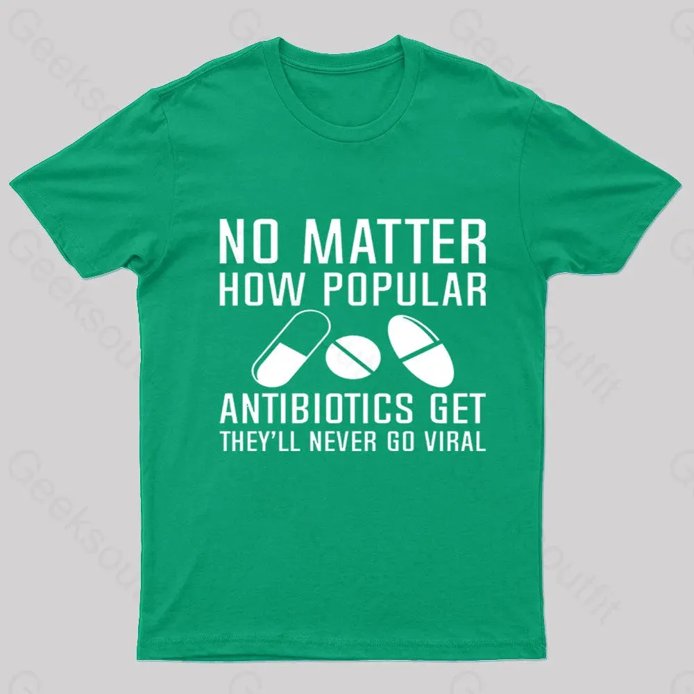 Now Matter How Popular Antibiotics Get Geek T-Shirt - Image 4