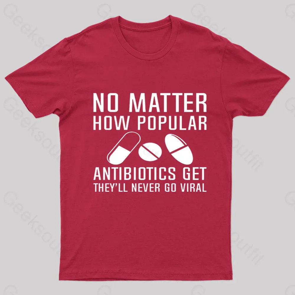 Now Matter How Popular Antibiotics Get Geek T-Shirt - Image 5