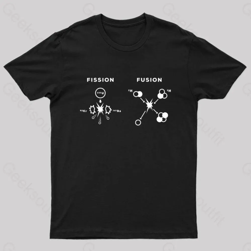 Nuclear Fusion Nuclear Fission Nerd T-Shirt - Image 3