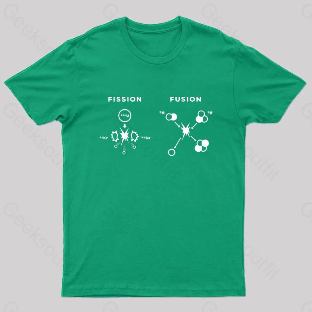 Nuclear Fusion Nuclear Fission Nerd T-Shirt - Image 5