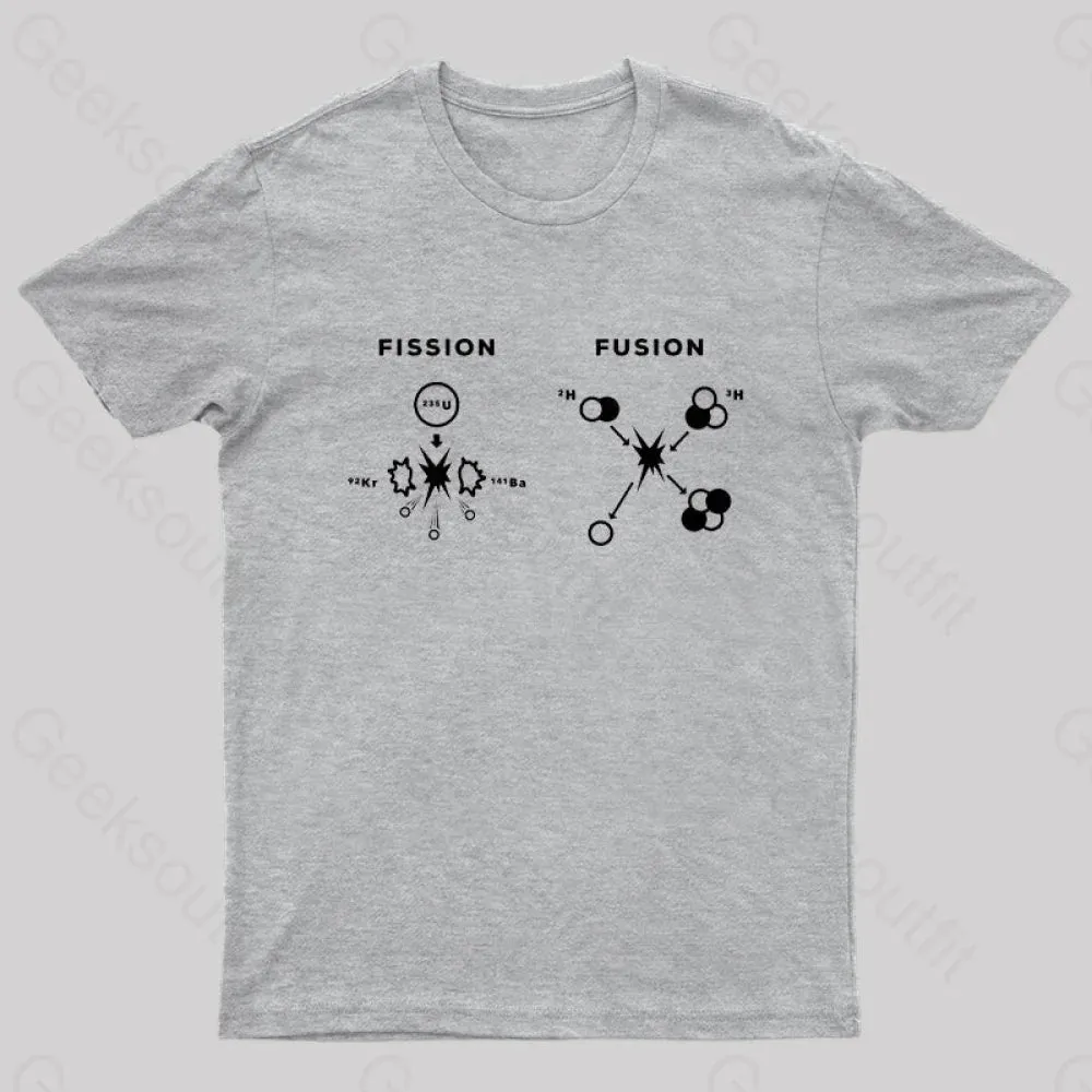 Nuclear Fusion Nuclear Fission Nerd T-Shirt - Image 7