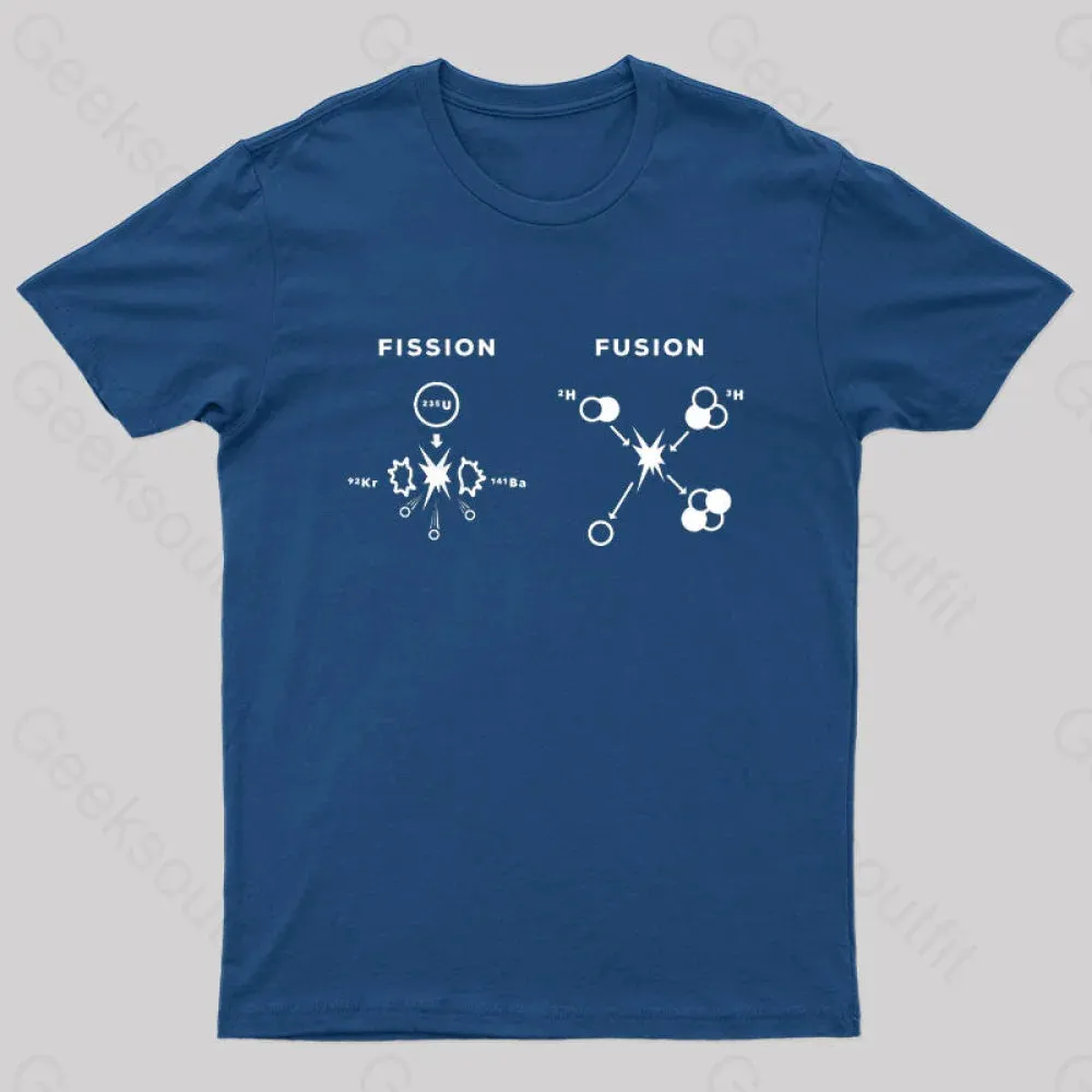 Nuclear Fusion Nuclear Fission Nerd T-Shirt - Image 4