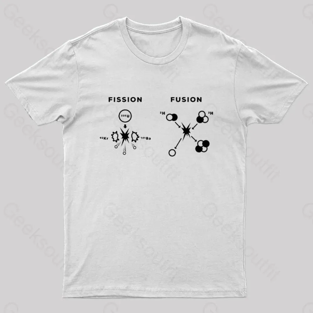 Nuclear Fusion Nuclear Fission Nerd T-Shirt - Image 8