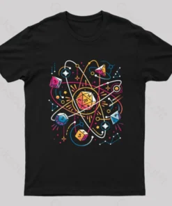 Orbital Atomic Dice Geek T-Shirt