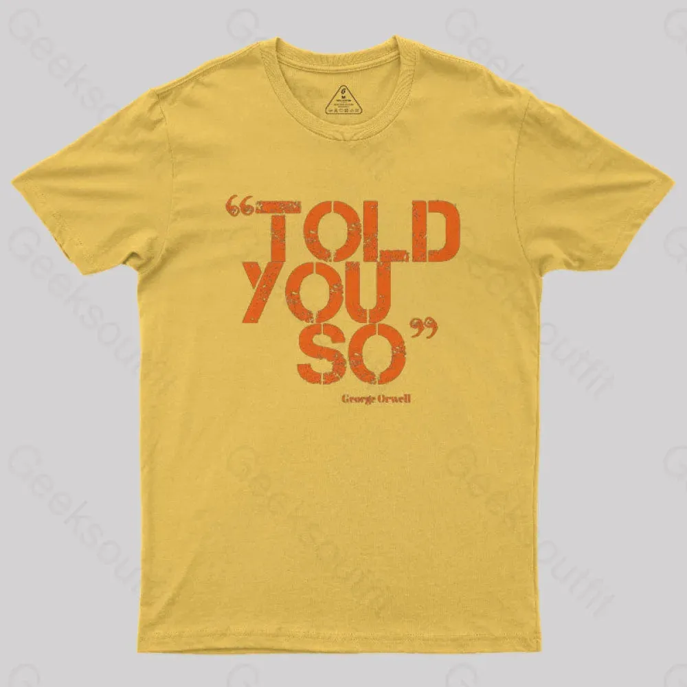 ORWELL Orange Nerd T-Shirt - Image 7
