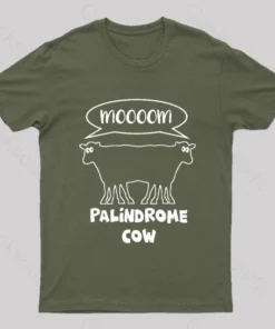 Alternative view of Palindrome Cow Geek T-Shirt