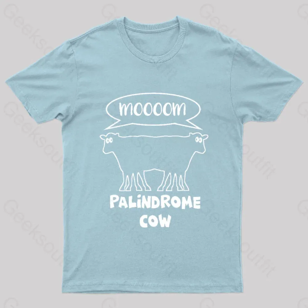 Palindrome Cow Geek T-Shirt - Image 9