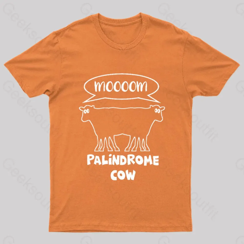 Palindrome Cow Geek T-Shirt - Image 7