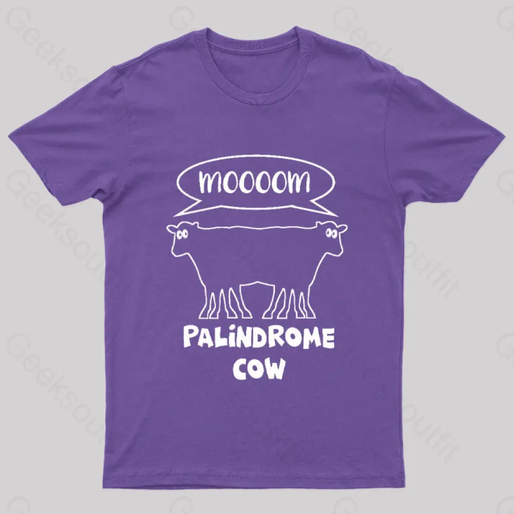 Palindrome Cow Geek T-Shirt - Image 6