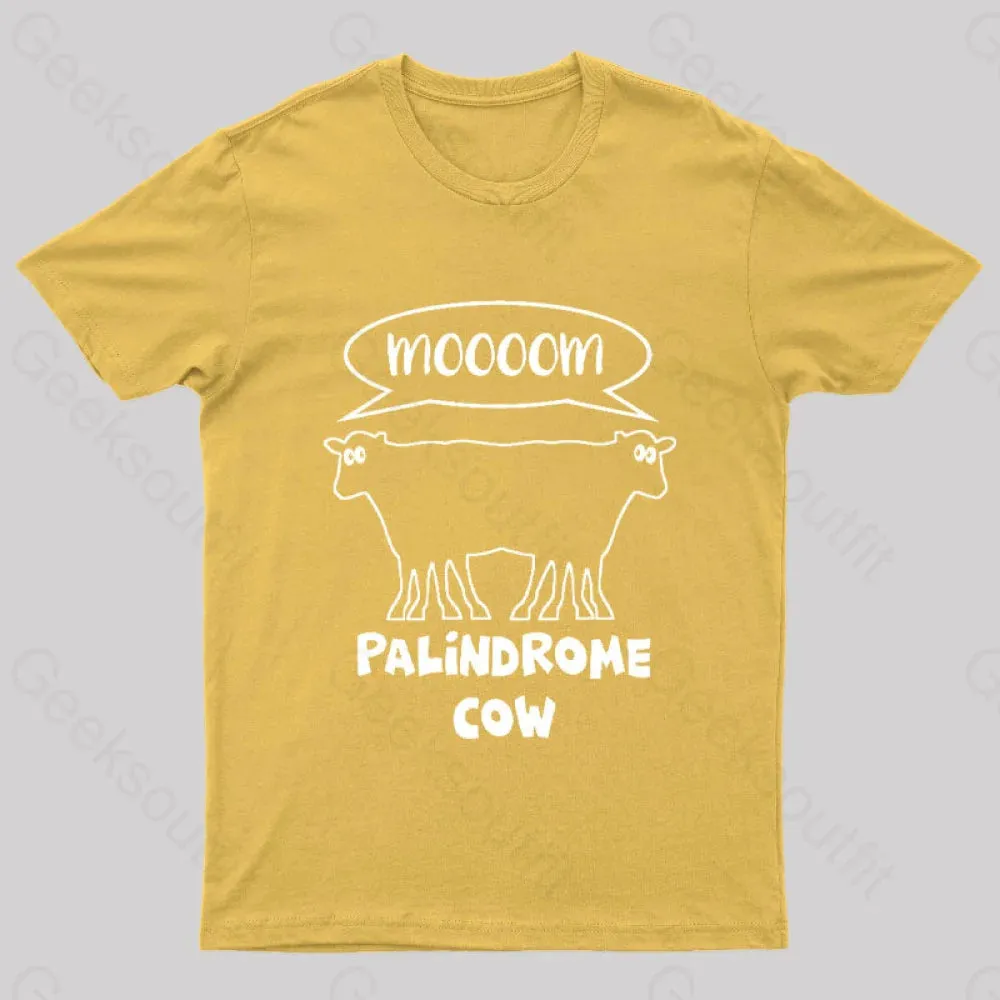 Palindrome Cow Geek T-Shirt - Image 8