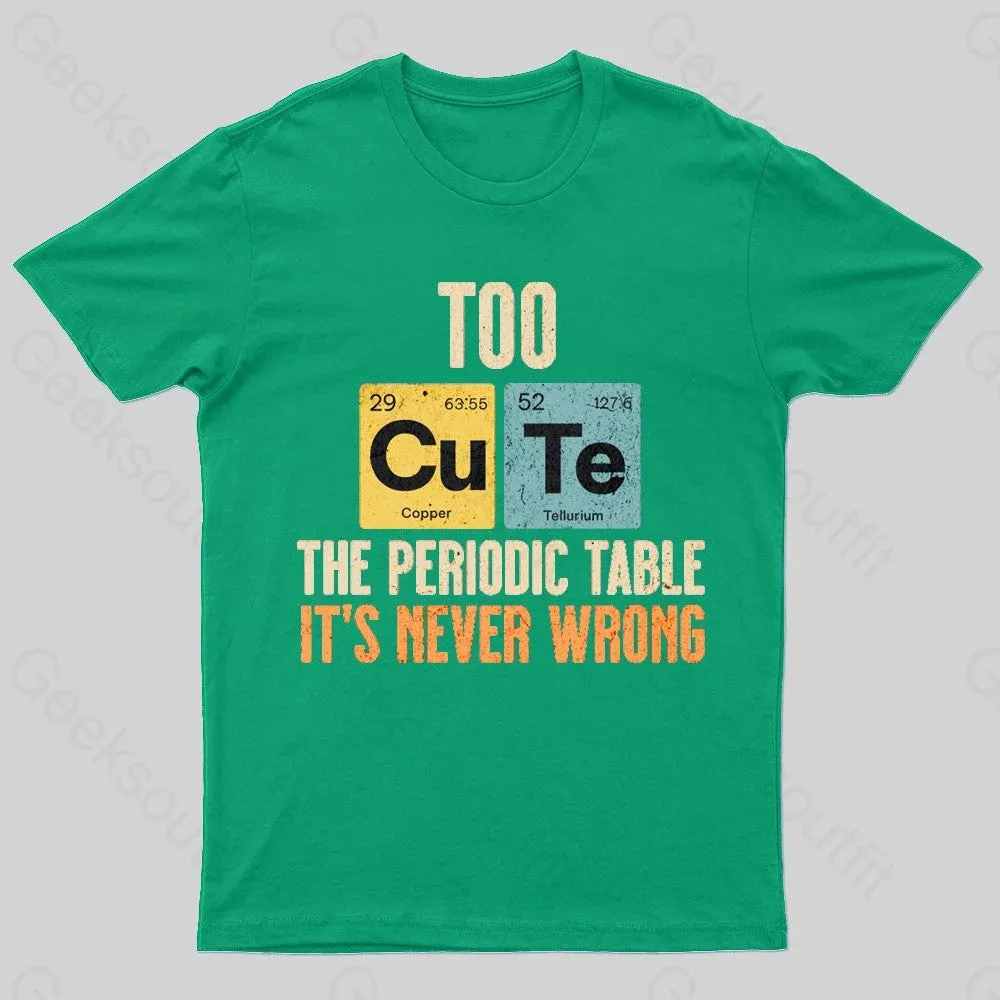 Periodic Table Cute Nerd T-Shirt - Image 4