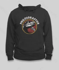 Alternative view of Philosoraptor Hoodie