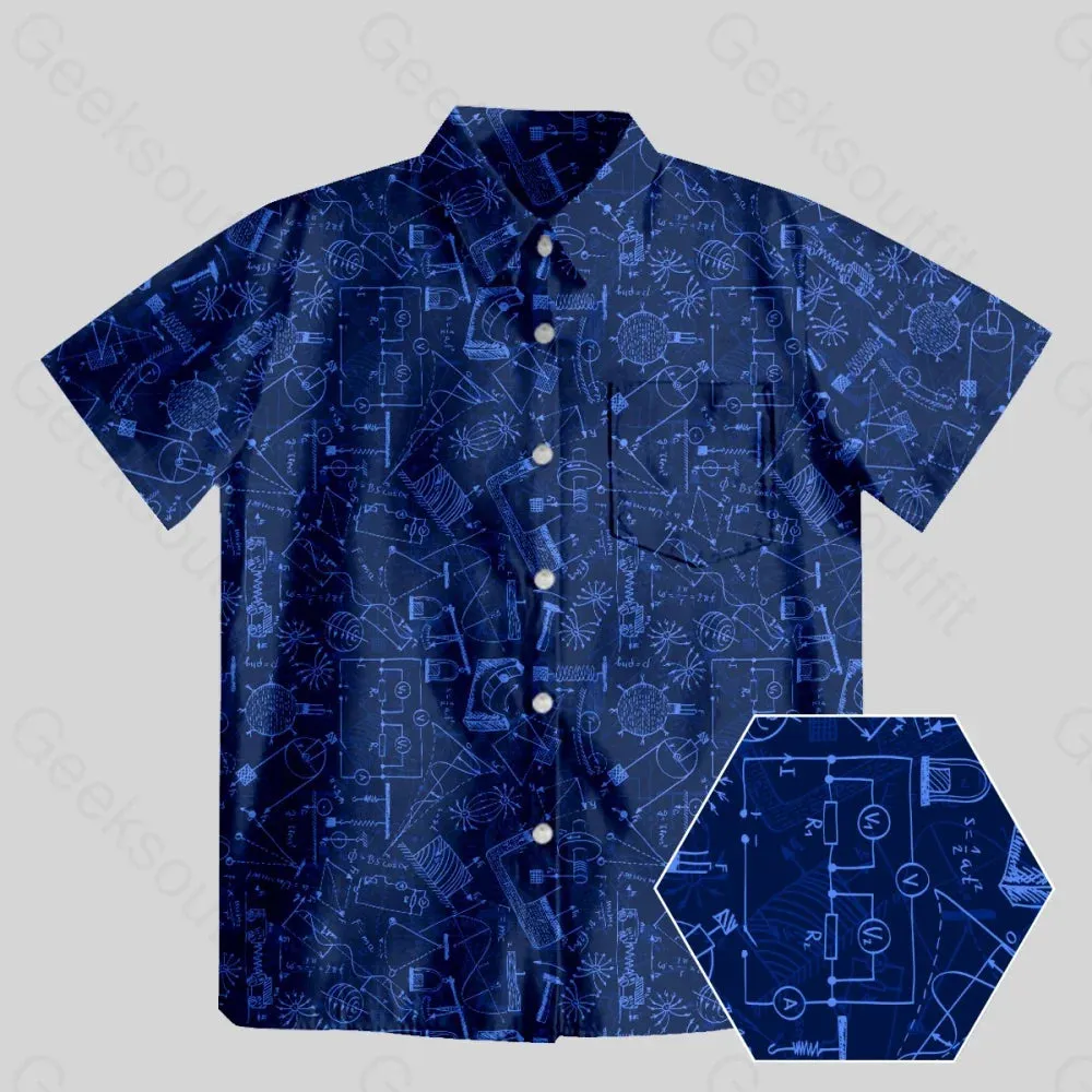 Physical Experiment Diagram Button Up Pocket Shirt