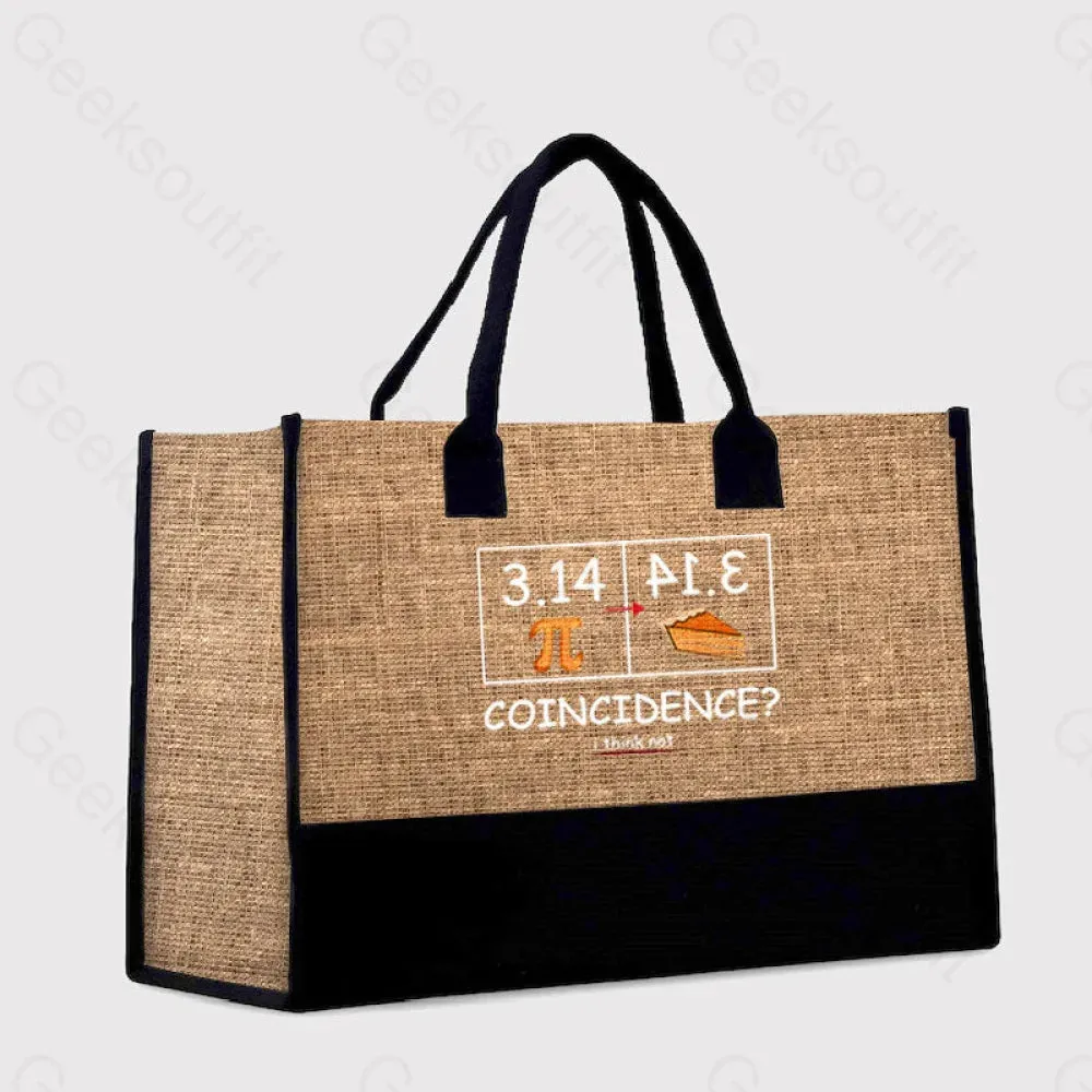 Pi Pie Math Professor Cotton Tote Bag - Image 2