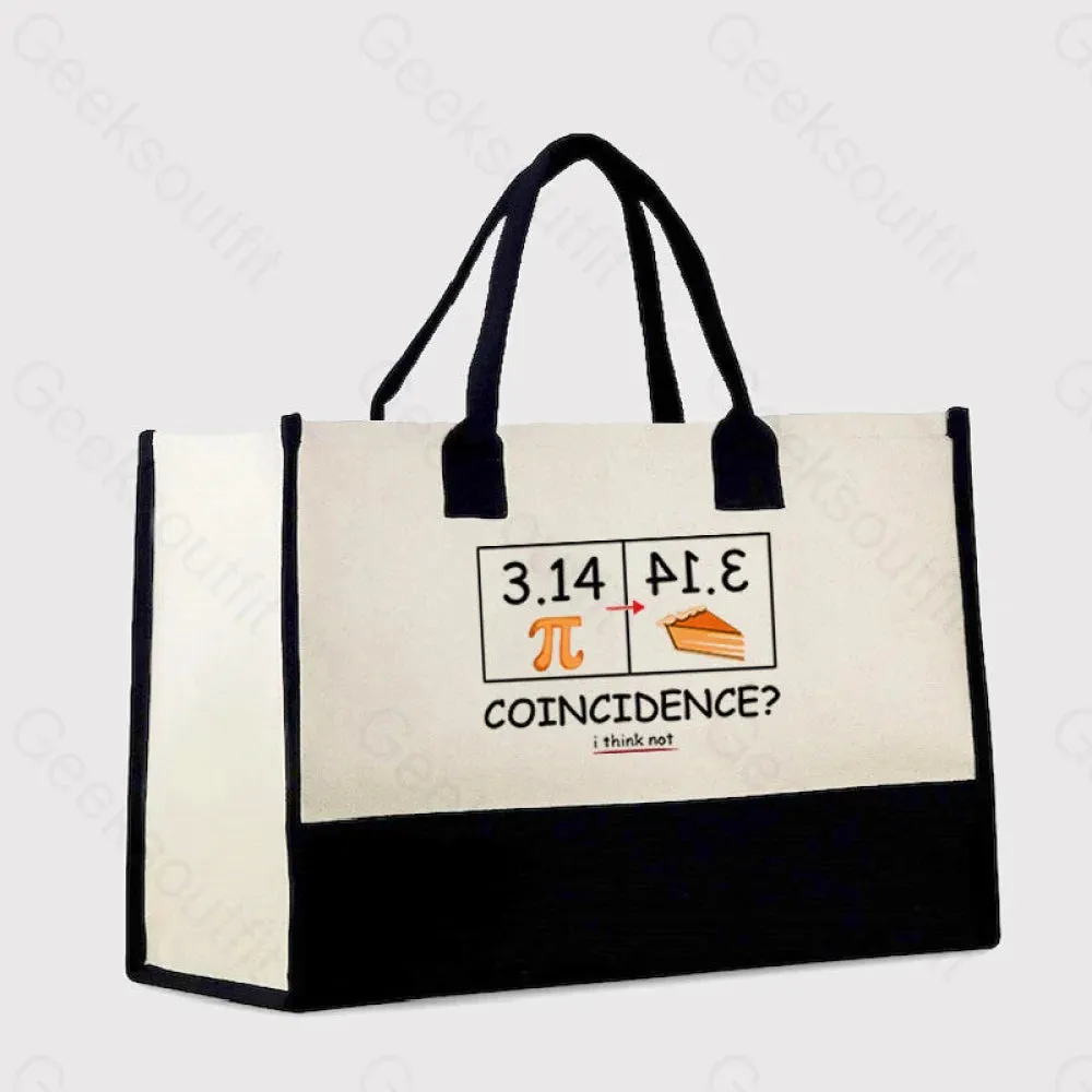 Pi Pie Math Professor Cotton Tote Bag