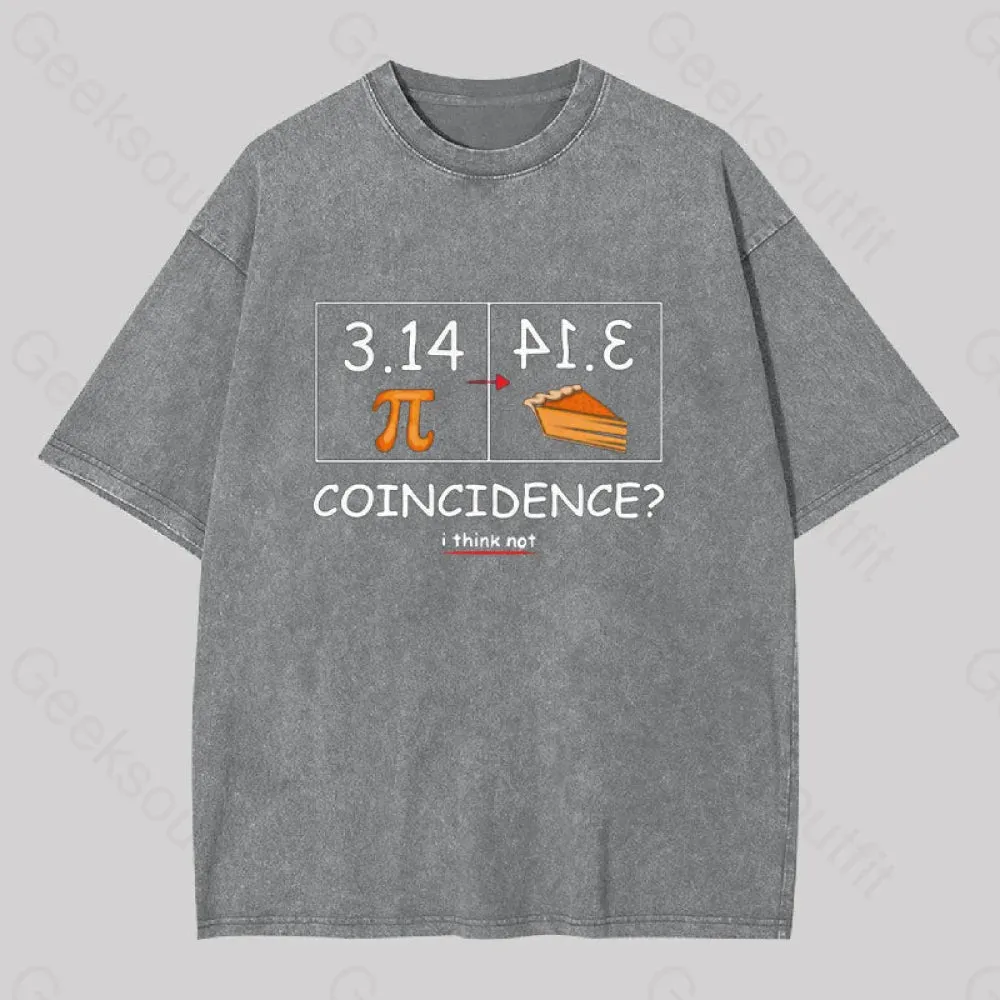 Pi Pie Math Professor Geek Washed T-shirt - Image 8