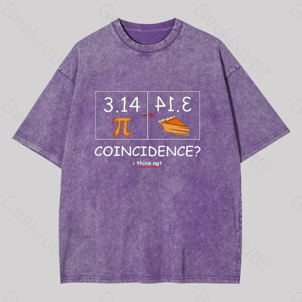 Pi Pie Math Professor Geek Washed T-shirt - Image 5