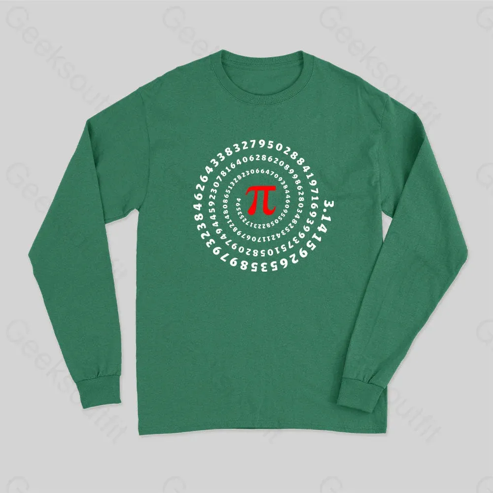 Pi Science Number Sequence Classic Long Sleeve T-Shirt - Image 3