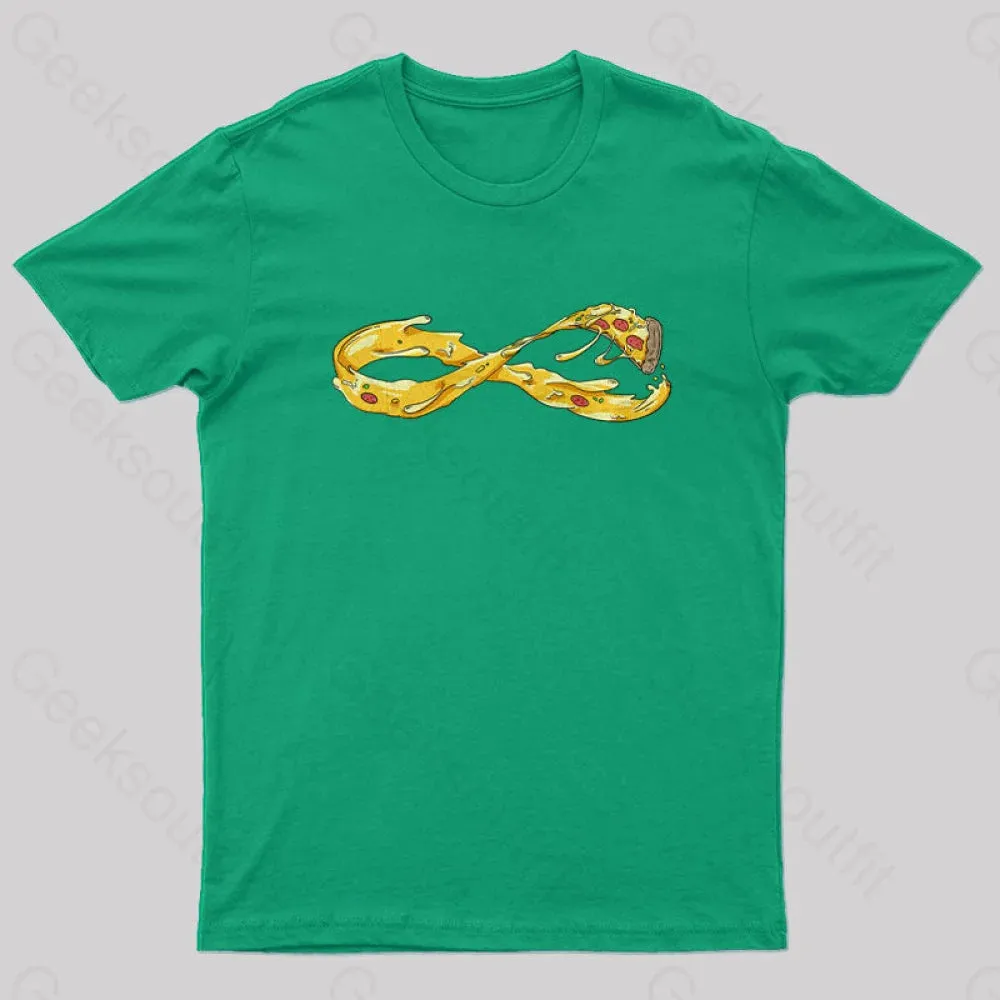 Pizza Infinity Geek T-Shirt - Image 4