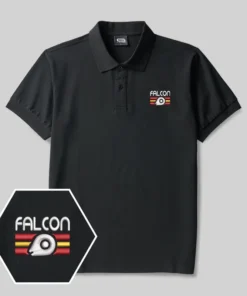 Falcon Geek Embroidered Polo Shirt
