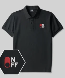 Switch  Funny Geek Embroidered Polo Shirt