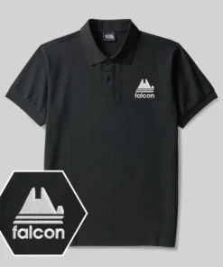 Falcon Geek Embroidered Polo Shirts