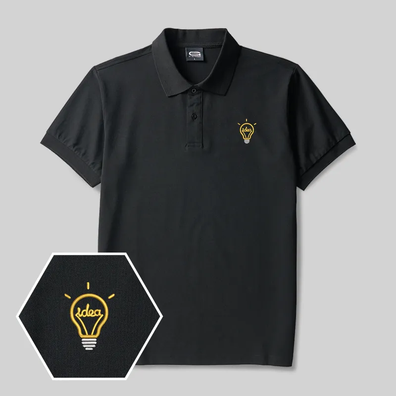 Idea Geek Embroidered Polo Shirts