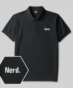 Nerd Geek Embroidered Polo Shirts