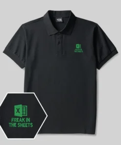 Freak In The Sheets Geek Embroidered Polo Shirts
