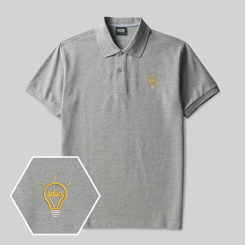 Idea Geek Embroidered Polo Shirts - Image 3