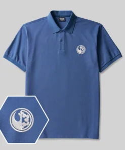 Alternative view of Galactic Badge Geek Embroidered Polo Shirts
