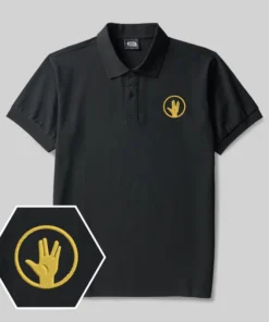 Peace & Approval Geek Embroidered Polo Shirt