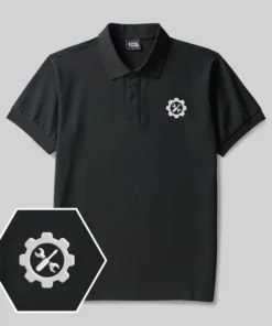 Fix & Build Geek Embroidered Polo Shirt