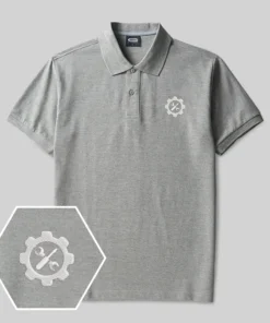 Alternative view of Fix & Build Geek Embroidered Polo Shirt