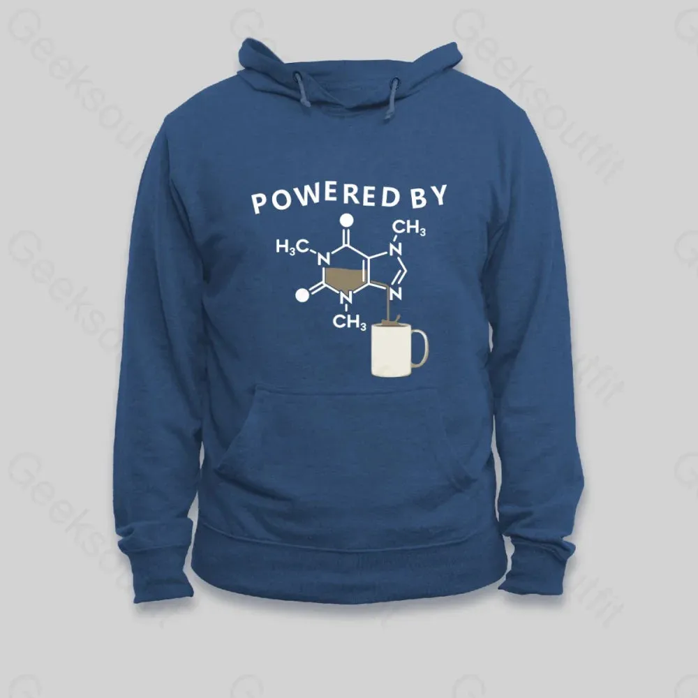 Powered By Caffeine Unisex Geek Hoodie - Image 4