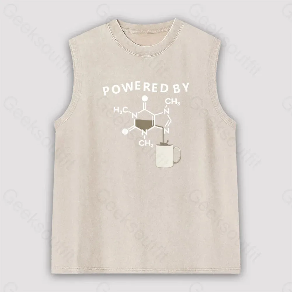 Powered By Caffeine Unisex Washed Tank - Image 5