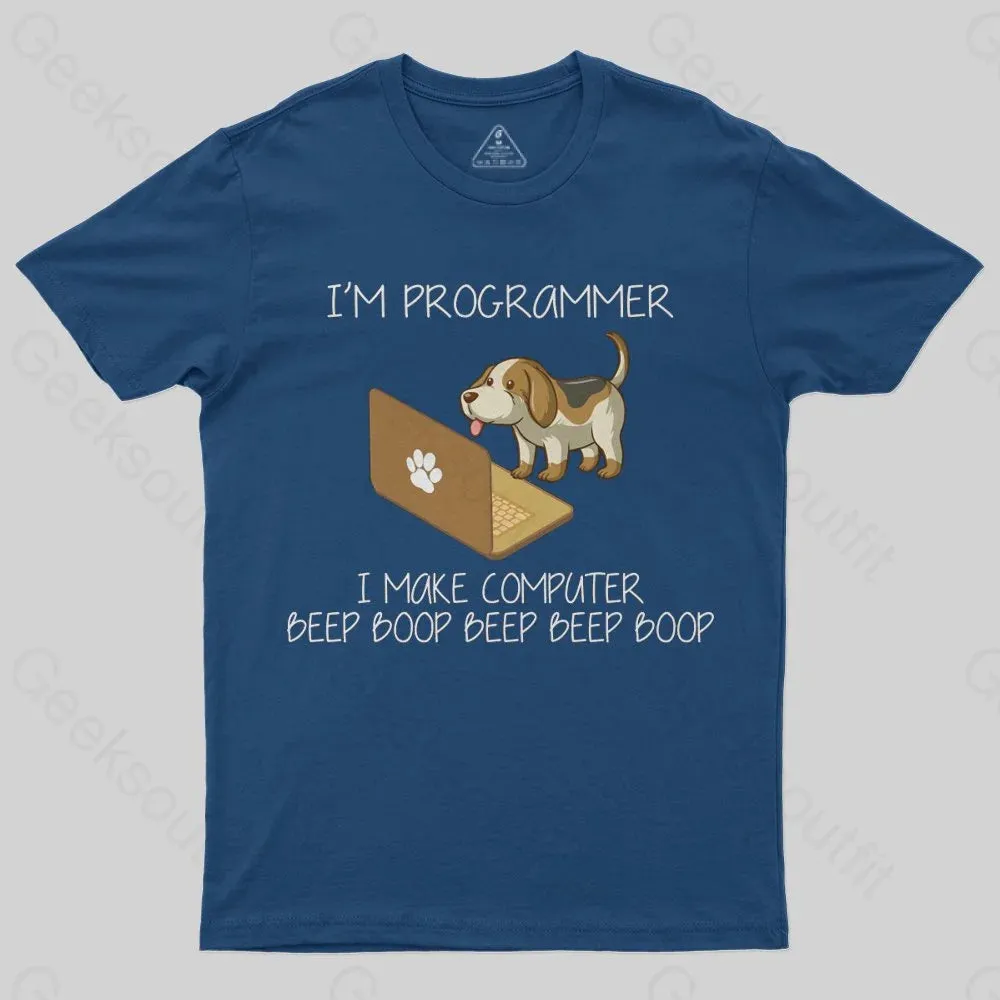 Programmer Beagle Dog T-Shirt - Image 2
