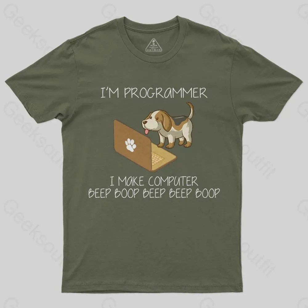 Programmer Beagle Dog T-Shirt - Image 3