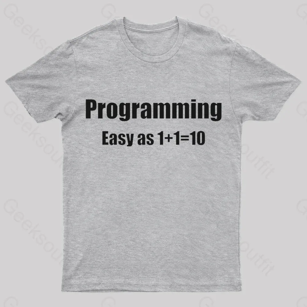 Programming Binary Joke Geek T-Shirt - Image 5