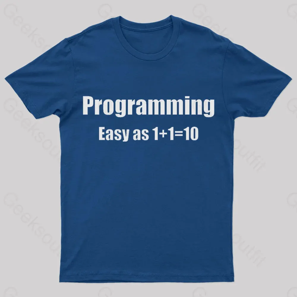 Programming Binary Joke Geek T-Shirt - Image 2