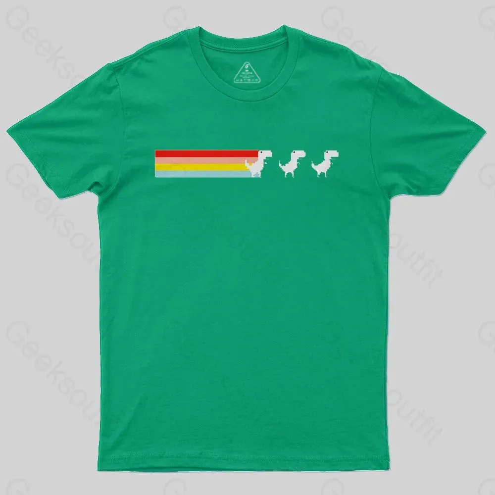 Rainbow Fart Dinosaur T-Shirt - Image 7